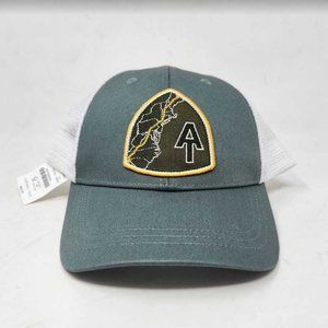 New men's J Crew Factory Appalachian Trail map patch trucker hat